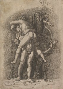 Hercules och Antaeus, ca. 1497. av Unbekannt