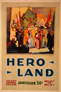 Hero Land Poster, New York, New York av Unbekannt