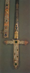 Grepp och skida av Jeweled State Sword, 1953 av Unbekannt