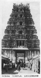 Hindu Temple, Srirangam, Indien, c1925 av Unbekannt