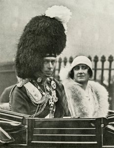 His Majesty in Highland Dress ankommer till St. Giles Cathedral, Edinburgh, 1929, 1937. av Unbekannt