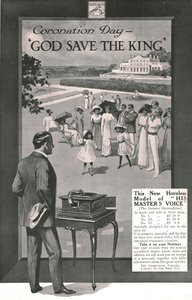 His Masters Voice-annons, 1911. av Unbekannt