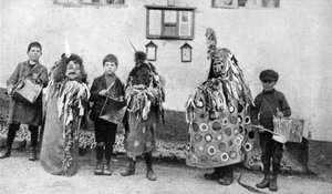 Hobbyhäst, första maj-ceremonier, Somerset, c1922 av Unbekannt