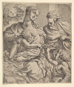 Helig familj, 1600-talet. av Unbekannt