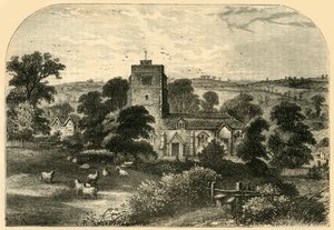 Hornsey kyrka 1750, c1876. av Unbekannt