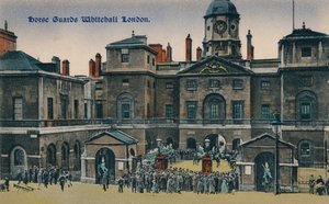 Horse Guards Whitehall London, c1910. av Unbekannt