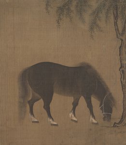 Häst och pilträd, tidigt 1400-tal. av Unbekannt