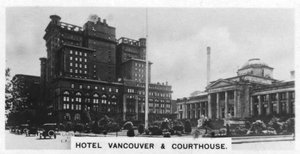 Hotel Vancouver and Courthouse, Kanada, c1920-talet av Unbekannt
