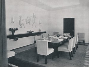 Hus i Bukarest av Rudolf Frankel - Matsalen, 1942 av Unbekannt