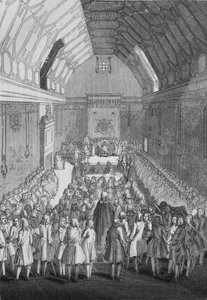 House of Lords på George II:s tid, 1845 av Unbekannt