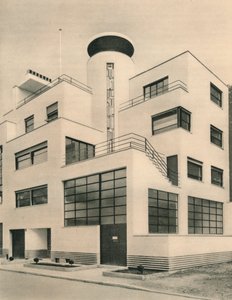 House of M. M. Joel och Jan Martel, skulptörer, Rue Mallet-Stevens, Auteuil, c1927 av Unbekannt