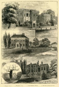 Hus runt Greenwich Park, c1878. av Unbekannt