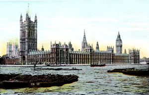 Houses of Parliament, London, 1900-talet av Unbekannt