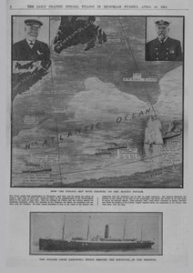Hur Titanic mötte katastrof... och The Cunard liner Carpathia..., 20 april 1912. av Unbekannt