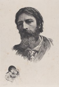 Hubert Herkomer A.R.A. och hans barn, efter 1879. av Unbekannt