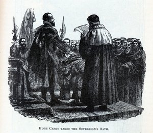 Hugh Capet avlägger Sovereigns Oath, 1882 av Unbekannt