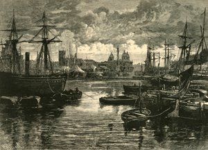 Skrov, från hamnen, 1898. av Unbekannt