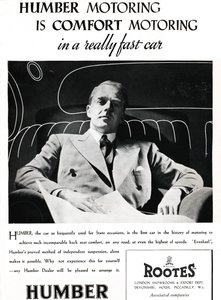 Humber Motoring är Comfort Motoring i en riktigt snabb bil, 1937 av Unbekannt