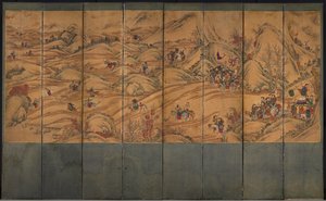 Jaktscen, 1800-tal. av Unbekannt