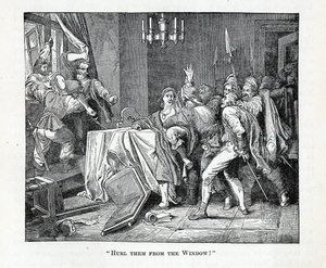 Släng dem från fönstret!, 1882 av Unbekannt