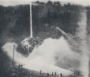 Hydraulisk gruvdrift, 1923. av Unbekannt