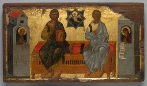 Ikon av Nya testamentets treenighet, ca. 1450. av Unbekannt