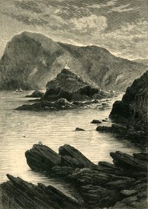 Ilfracombe - Utsikt från klipporna vid basen av Capstone, 1898. av Unbekannt
