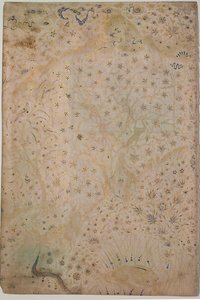 Illuminated Leaf, Iran, 1500-talet. av Unbekannt