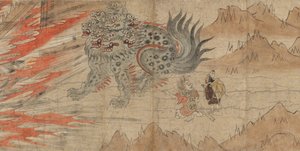 Illustrerade legender om Kitano Tenjin-helgedomen Kitano Tenjin engi emaki, sent 1200-tal. av Unbekannt