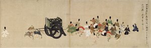 Illustrerad berättelse om Heiji-inbördeskriget Det kejserliga besöket i Rokuhara 5-rullen, 1200-talet av Unbekannt