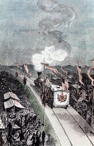 Illustration från Från jorden till månen av Jules Verne, 1865 av Unbekannt