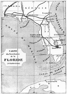 Illustration från Från jorden till månen av Jules Verne, 1865 av Unbekannt