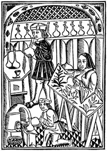 Illustration från The Owner of Things, 1500 1964 av Unbekannt