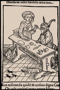 Illustration till boken Ship of Fools av Sebastian Brant, 1497. av Unbekannt