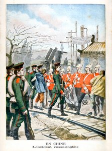I Kina, Incident between Russians and English, 1901 av Unbekannt