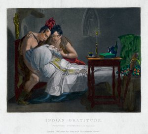 Indisk tacksamhet - Peruaner som deltar i Las Cassas, 1800-talet av Unbekannt