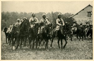 Indiska soldater vid fronten, första världskriget, 1914, c1920. av Unbekannt