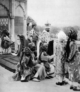 Indiens furstliga sidor, George V och Queen May i Delhi, 1911, 1935 av Unbekannt