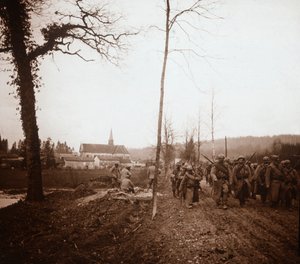 Infanteri, Genicourt, norra Frankrike, c1914-c1918 av Unbekannt