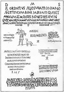 Inskrifter från katakomberna, Rom, 1926 av Unbekannt
