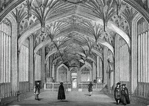 Interiör, Oxford University, c1700-talet, 1870 av Unbekannt