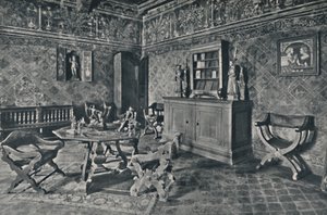 Interiör, Palazzo Davanzati, 1928 av Unbekannt