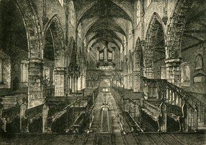 Interiör av Londonderry Cathedral, 1898. av Unbekannt