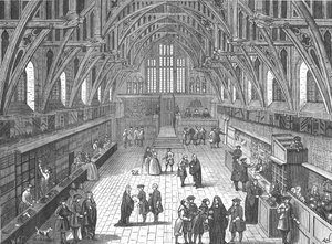 Interiör av Old Westminster Hall, 1797 1897 av Unbekannt