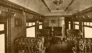 Interiör av Pullman Car, Marjorie, Southern Railway, 1930. av Unbekannt