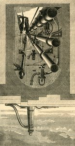 Interiör av tunnelbana, Holborn Viaduct, c1876. av Unbekannt