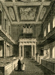 Interiör av Chapel Royal Banqueting House, Whitehall, 1881. av Unbekannt