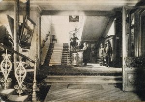 Interiör av Hotel Slavianski Bazaar, Moskva, Ryssland, tidigt 1900-tal av Unbekannt