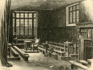 Interiör i Gamla skolrummet, 1898. av Unbekannt