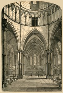 Tempelkyrkans interiör, 1870, 1897. av Unbekannt